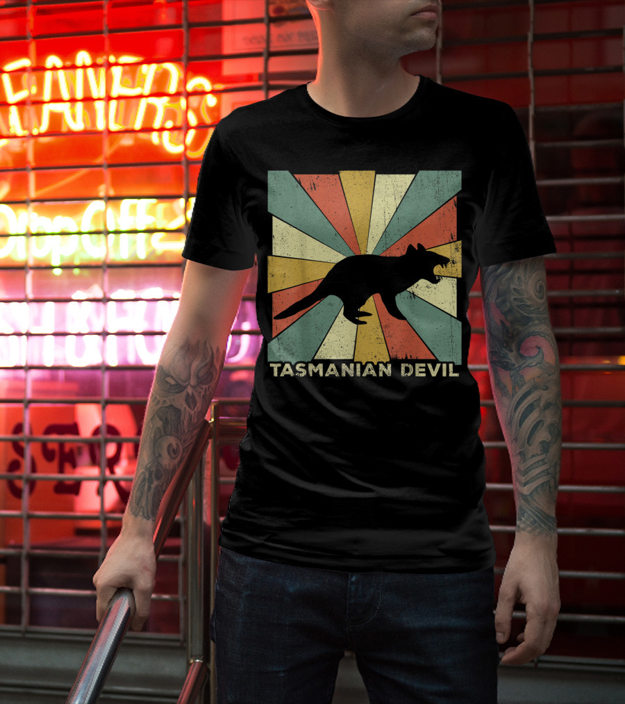 Vintage Tasmanian Devil Lover Style Animal Retro T-Shirt