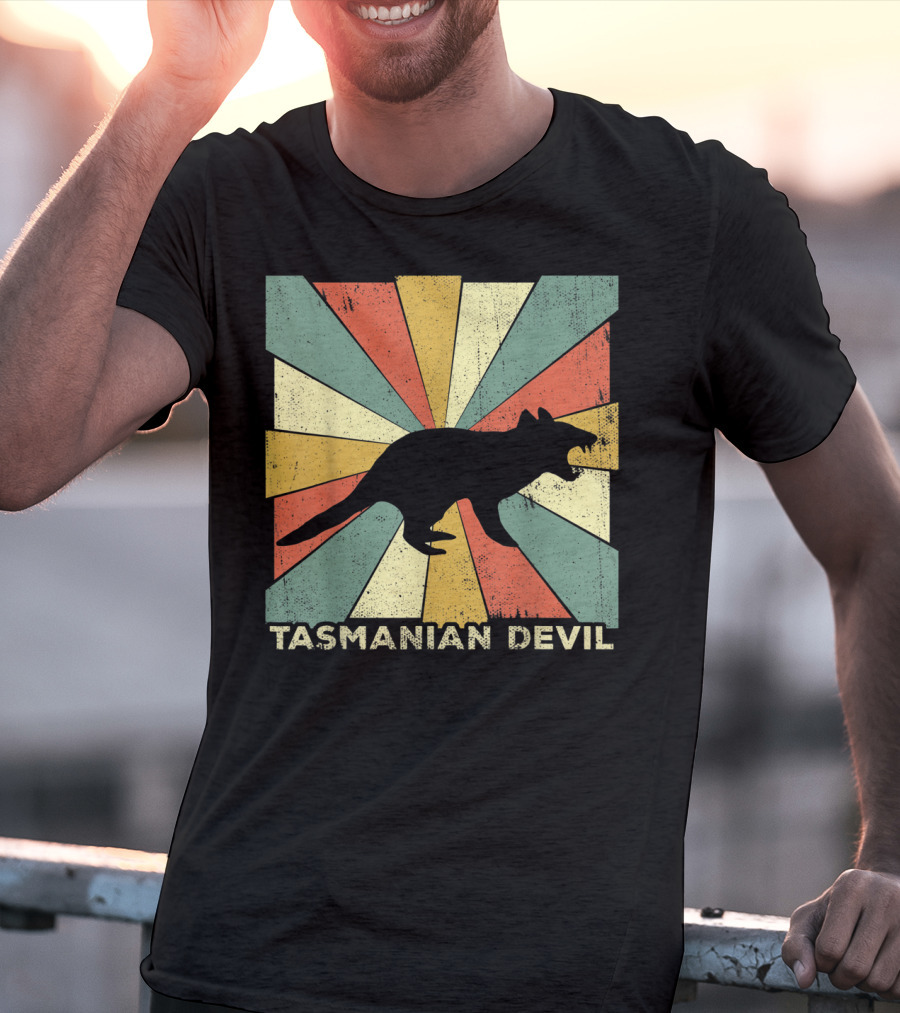 Vintage Tasmanian Devil Lover Style Animal Retro T-Shirt