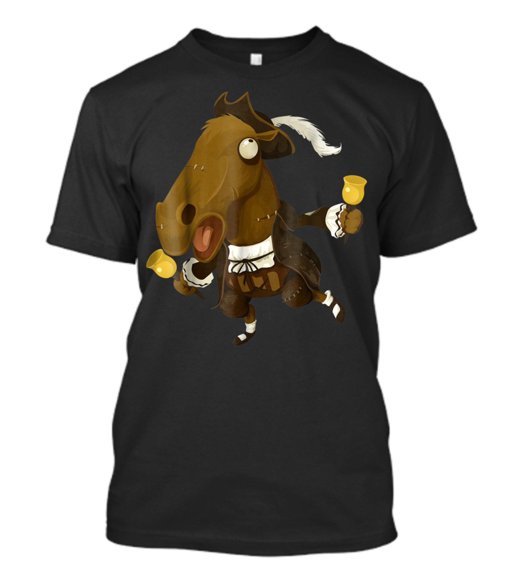 Funny Horse Joke For Horse Lovers Bell-Ringing 18th Century T-Shirt