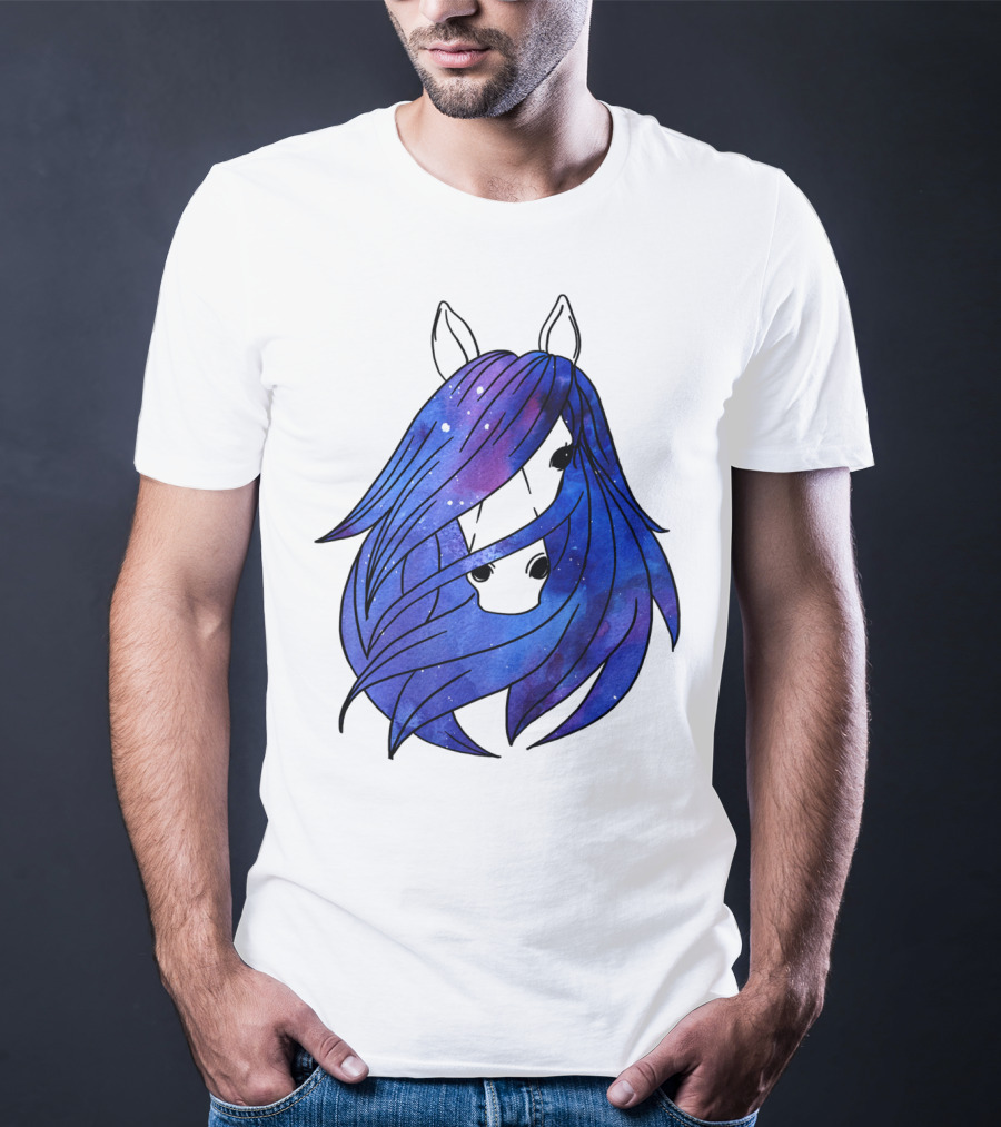 Galaxy Horse Mystical Equestrian For Girls With Starry Mane T-Shirt