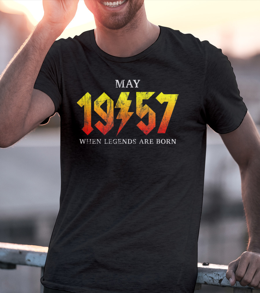 May 1957 When Legends Are Born Classic Rock Legend T-Shirt