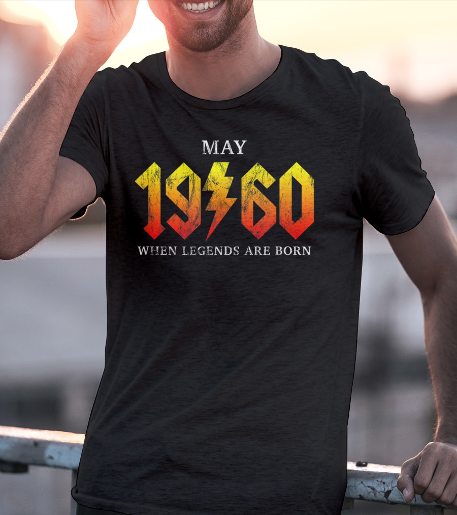 May 1960 When Legends Are Born Classic Rock T-Shirt