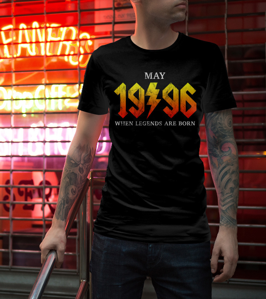 May 1996 When Legends Are Born Classic Rock T-Shirt