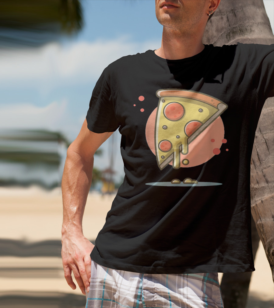 Classic Vintage Pizza Lover Funny Slice T-Shirt