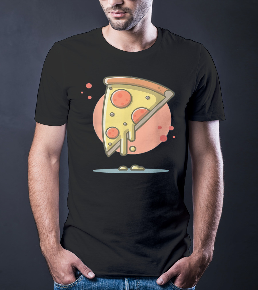 Classic Vintage Pizza Lover Funny Slice T-Shirt