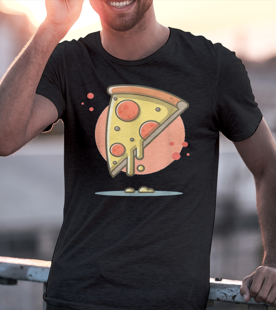Classic Vintage Pizza Lover Funny Slice T-Shirt