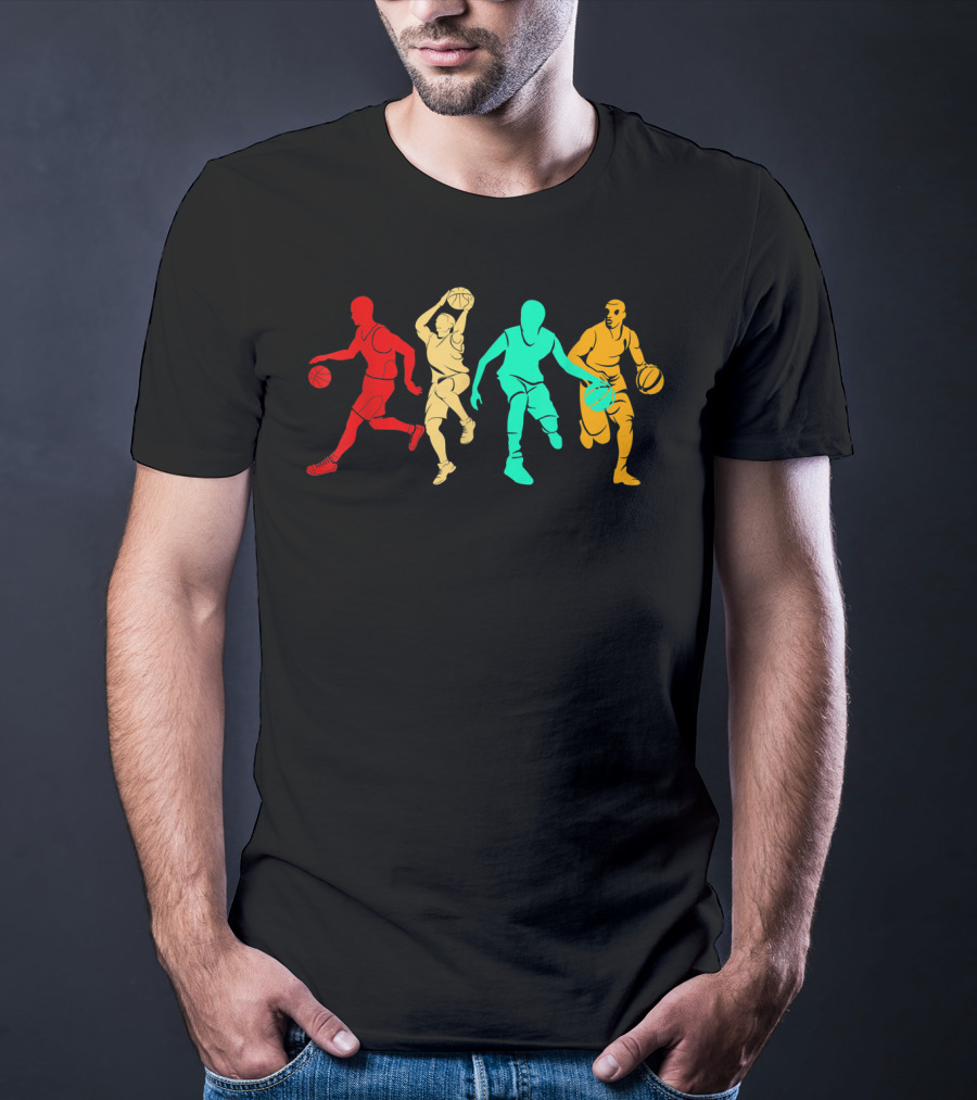 Classic Vintage Style Basketball Player T-Shirt