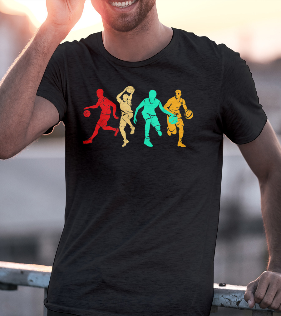 Classic Vintage Style Basketball Player T-Shirt