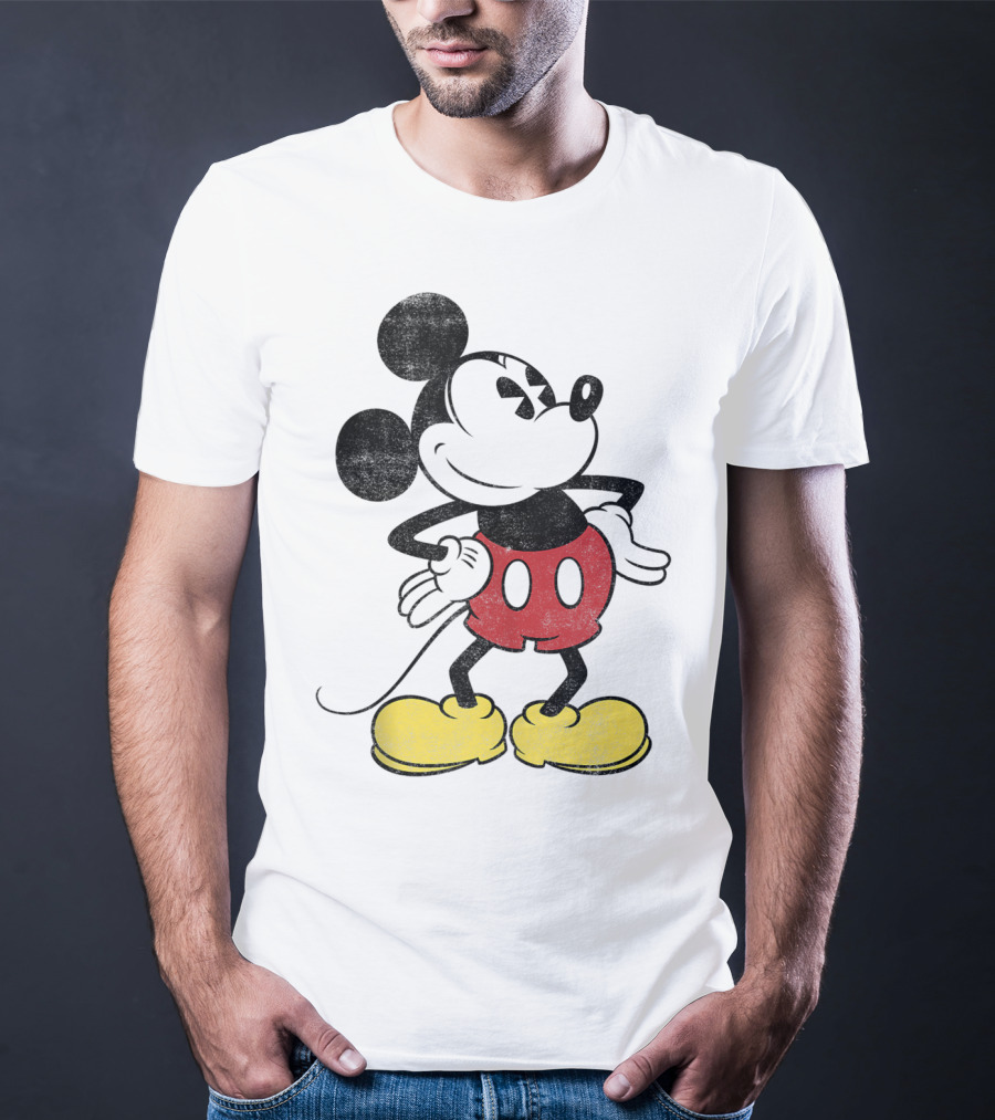 Mickey Mouse Vintage Style Disney Classic Character T-Shirt