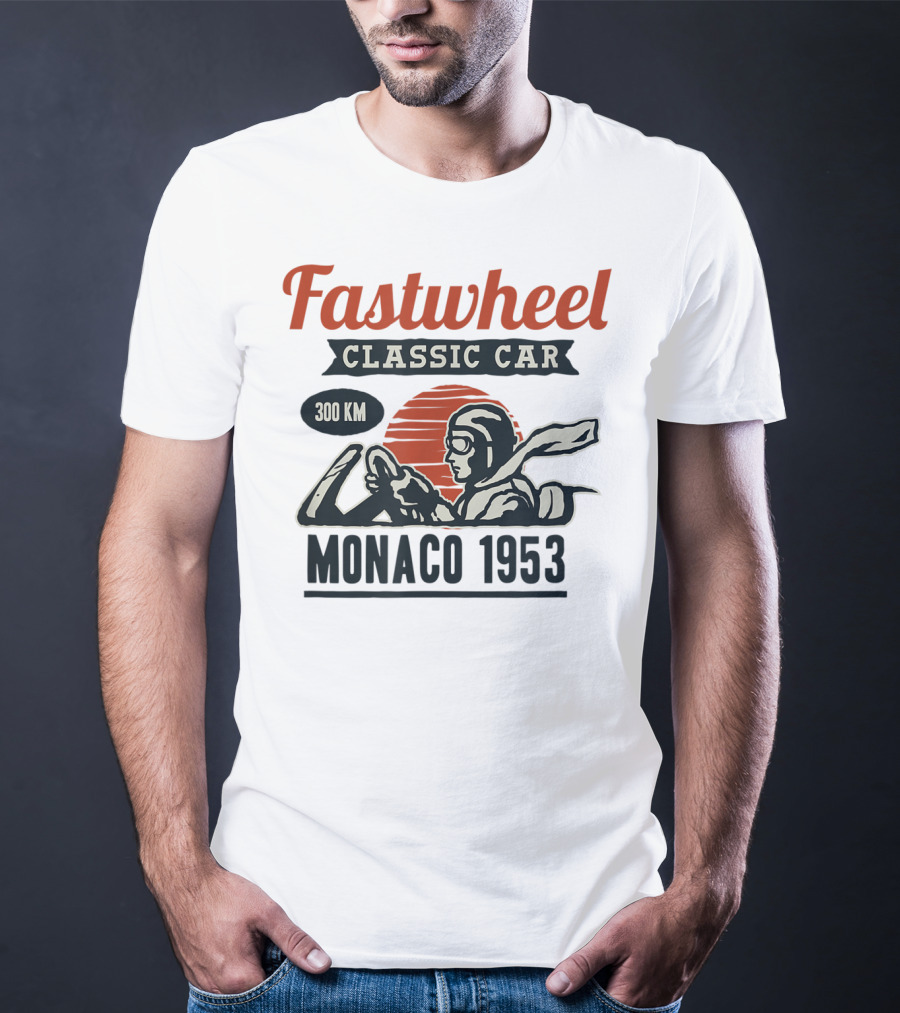 Fastwheel Classic Car Monaco 1953 300 KM T-Shirt