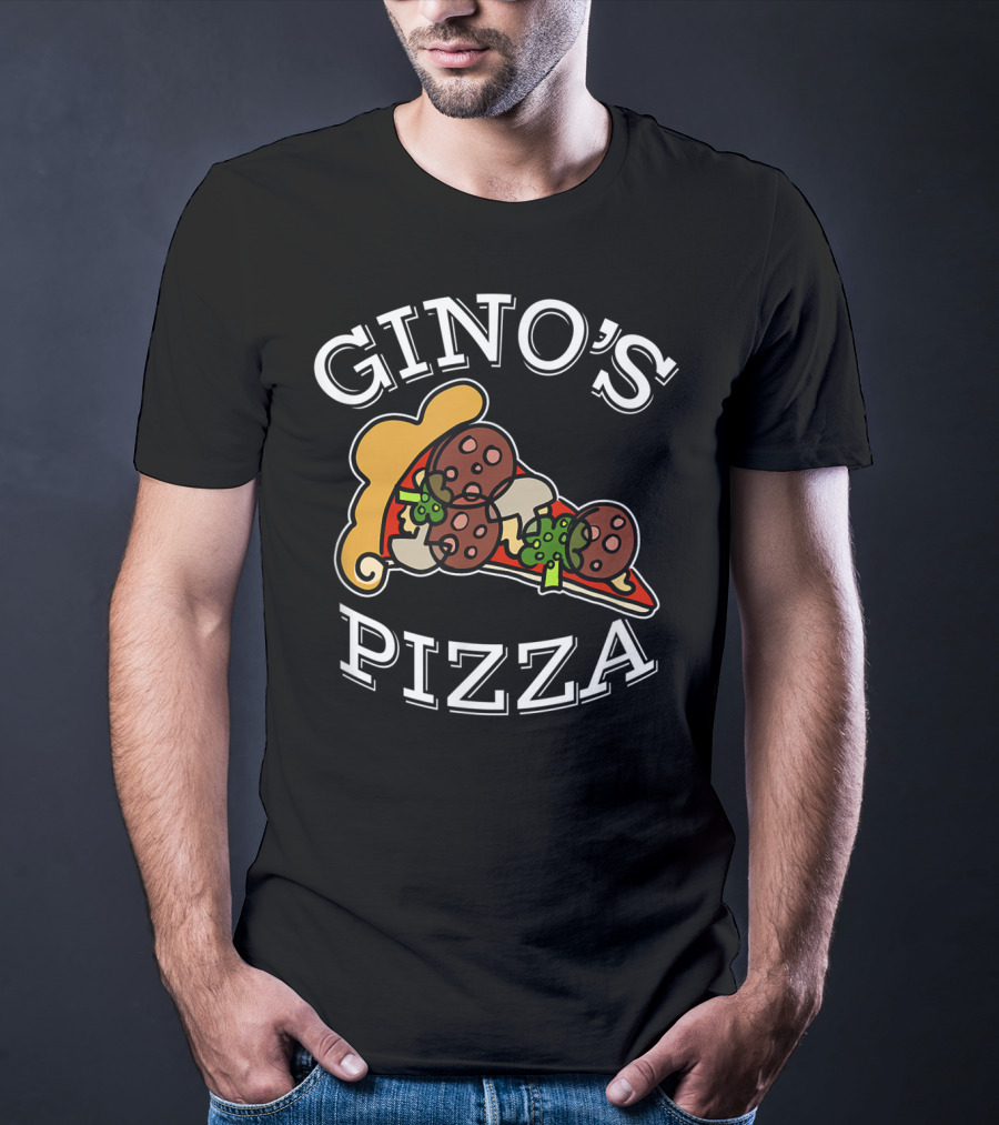 Gino's Pizza Classic Slice Pepperoni And Peppers T-Shirt