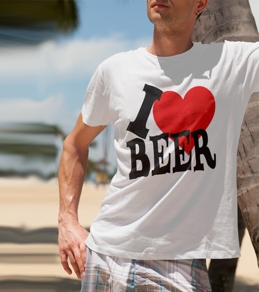 I Love Beer Cool Classic Party Lover T-Shirt