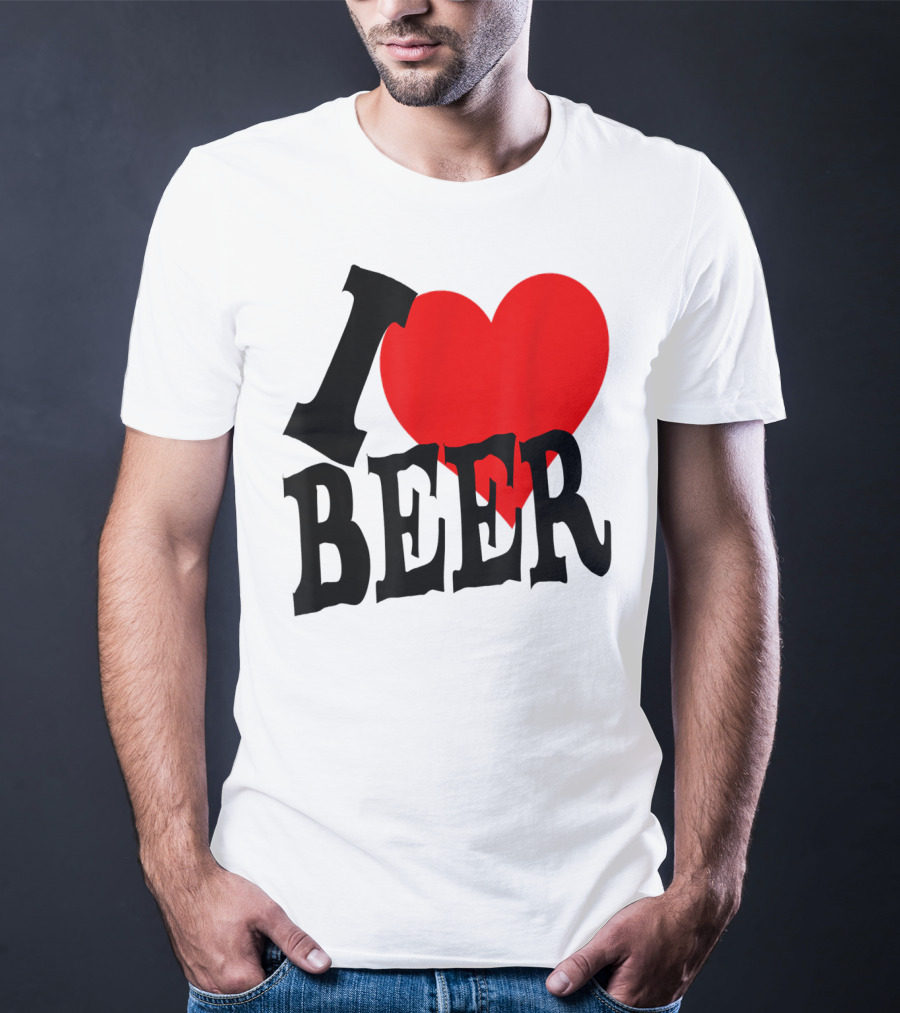 I Love Beer Cool Classic Party Lover T-Shirt