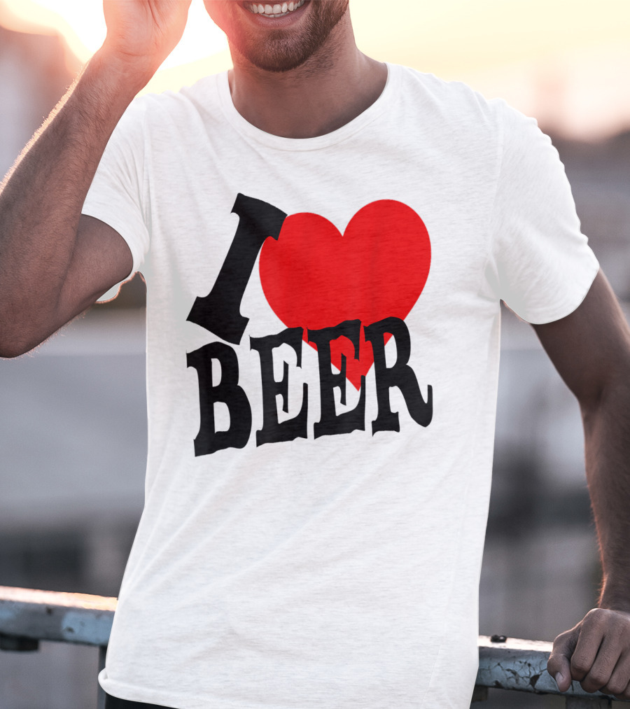 I Love Beer Cool Classic Party Lover T-Shirt