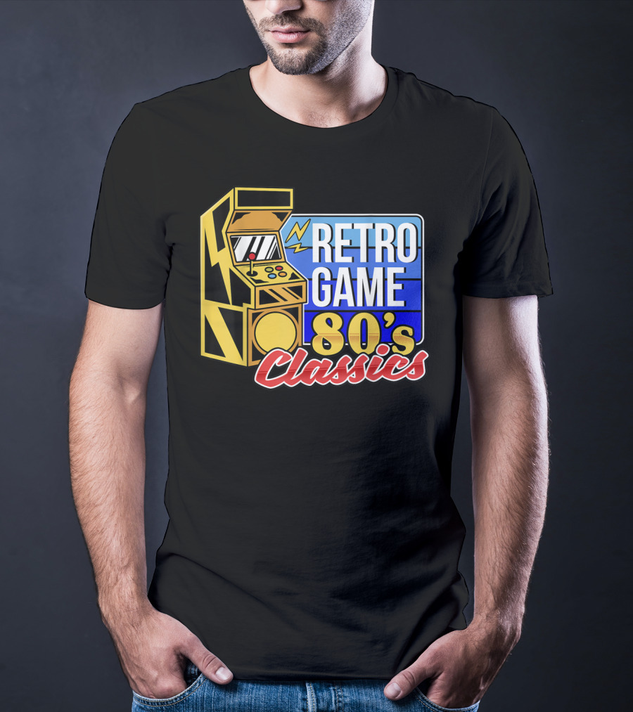 Retro Game 80's Classics Arcade Machine T-Shirt