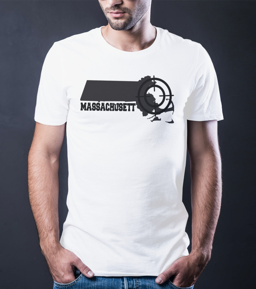 Massachusetts Target Map Fun T-Shirt