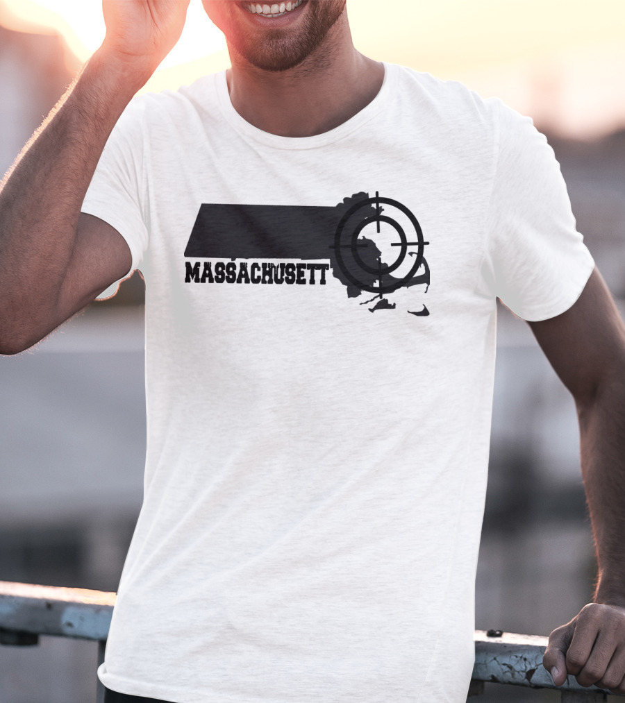 Massachusetts Target Map Fun T-Shirt