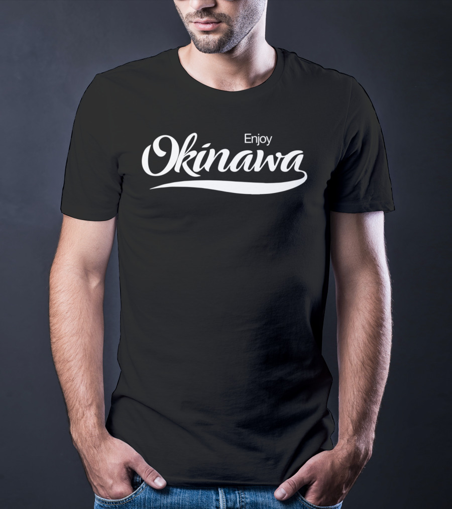 Enjoy Okinawa Japan Classic Font T-Shirt