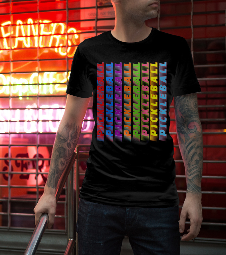 Pickleball Classic Multi-Colored T-Shirt