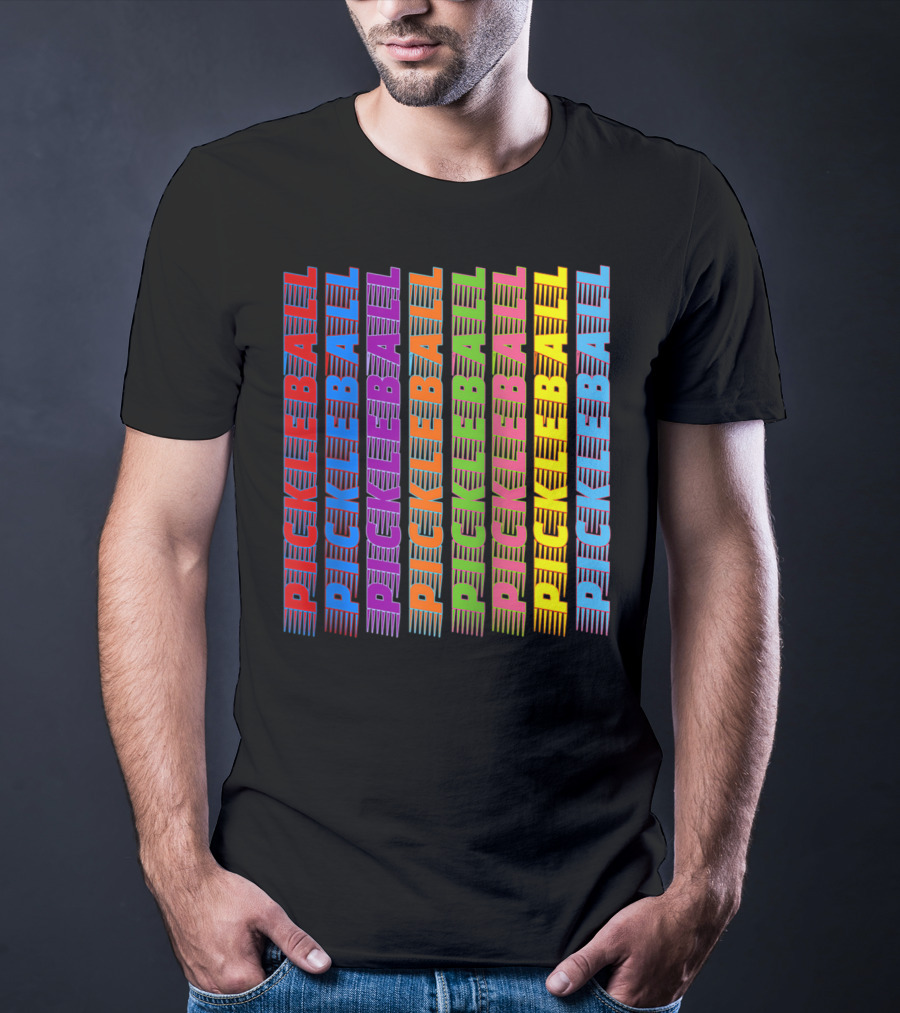 Pickleball Classic Multi-Colored T-Shirt