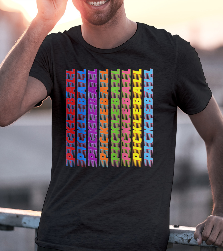 Pickleball Classic Multi-Colored T-Shirt