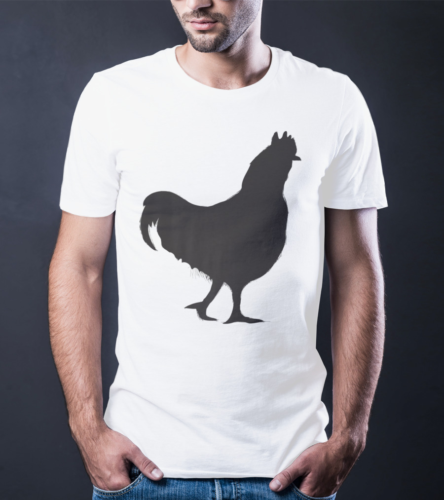 Chicken Poultry Silhouette Icon T-Shirt