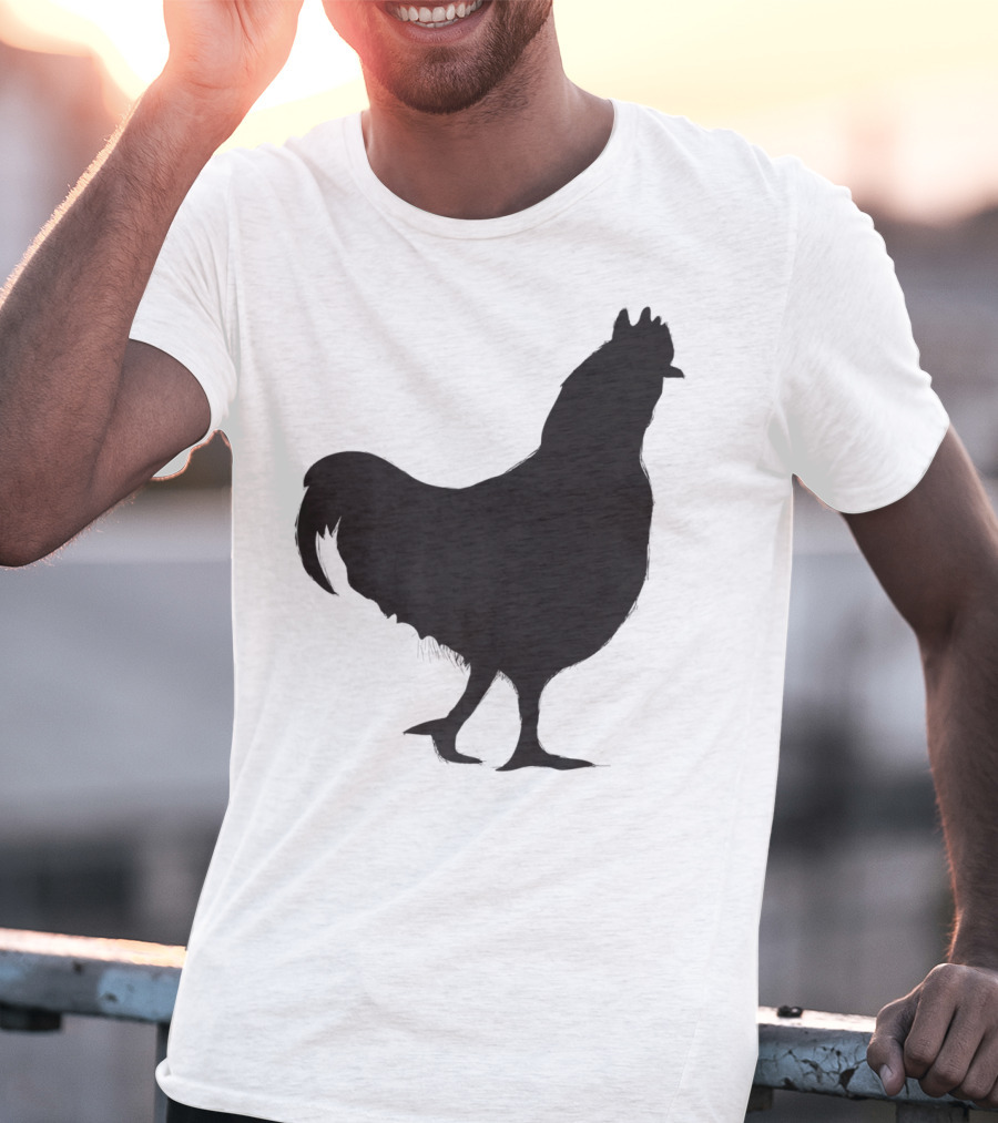 Chicken Poultry Silhouette Icon T-Shirt