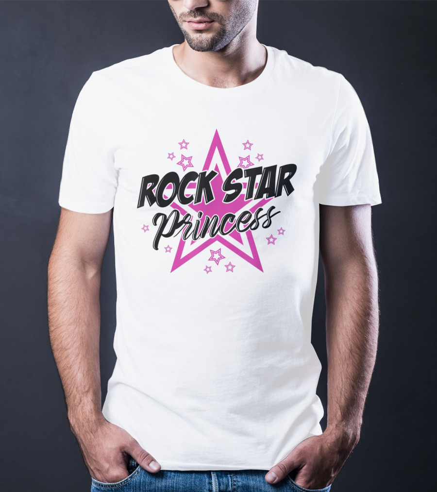 Rockstar Princess Pink Star Sassy Cool T-Shirt