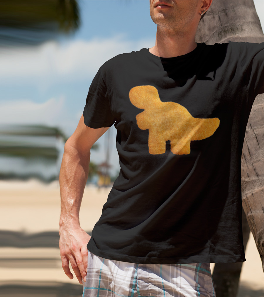 Dino T-Rex Chicken Nugget Funny Dinosaur T-Shirt