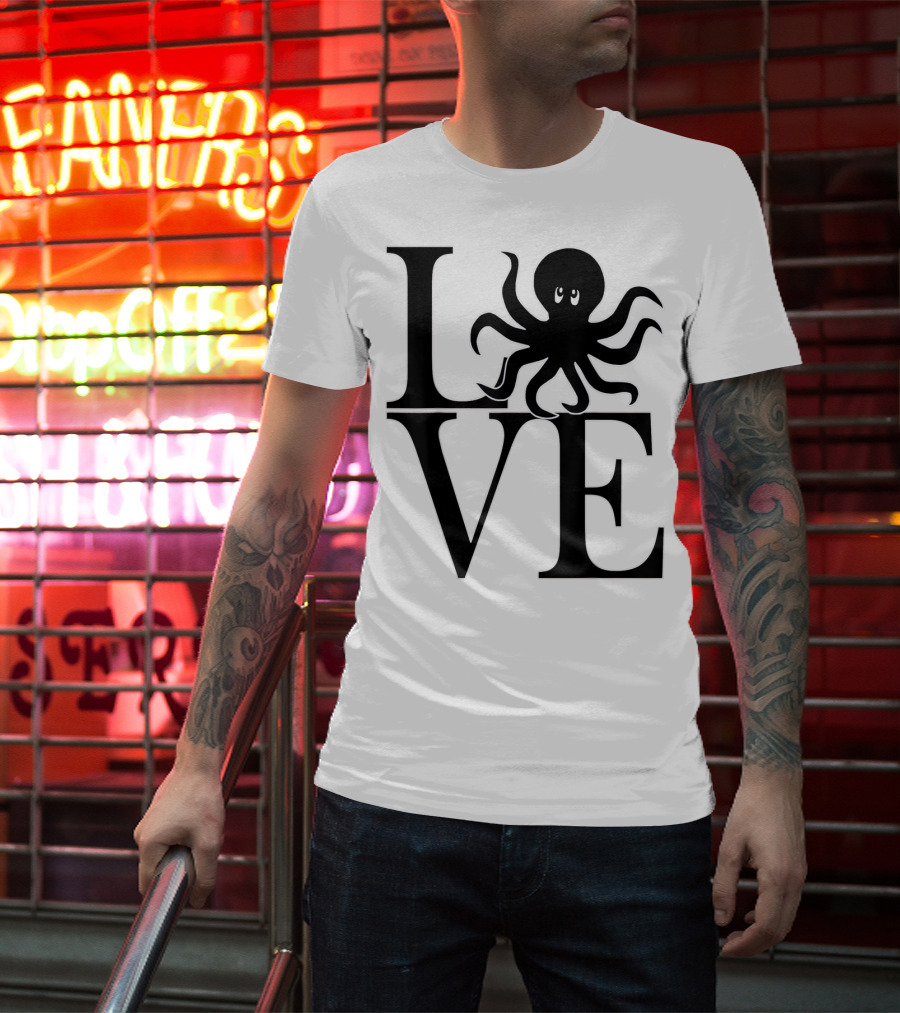 LOVE Octopus Dive Dive Dive T-Shirt