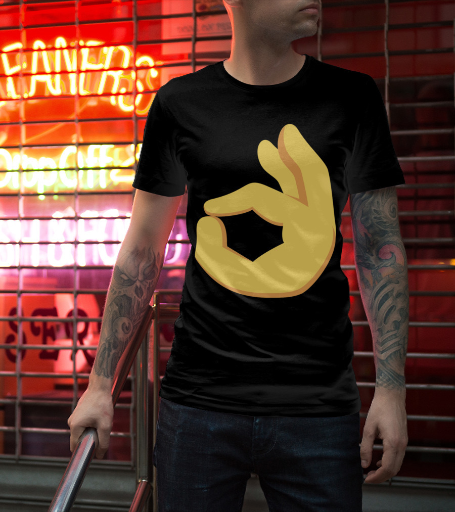 Emoji Ok Hand Sign Okay Yes Dank T-Shirt