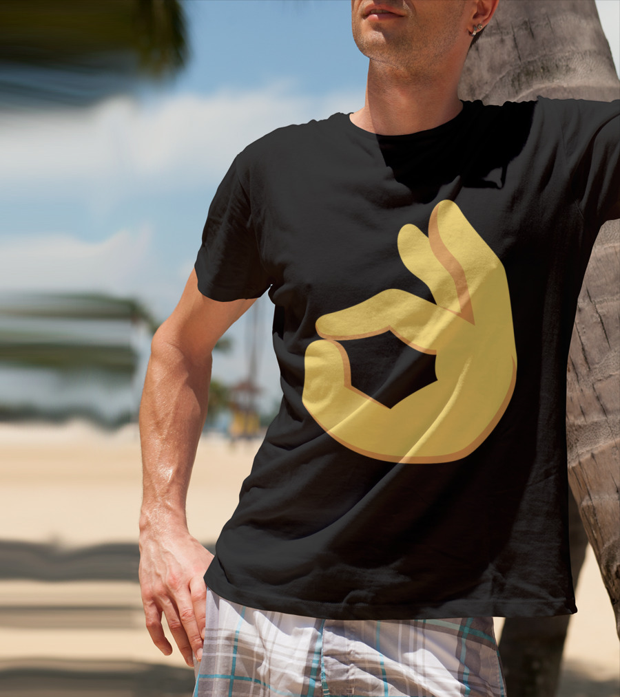 Emoji Ok Hand Sign Okay Yes Dank T-Shirt