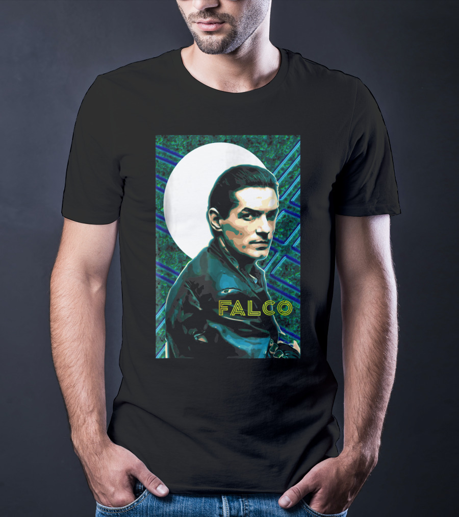 Falco Art Deco Retro Style Portrait T-Shirt