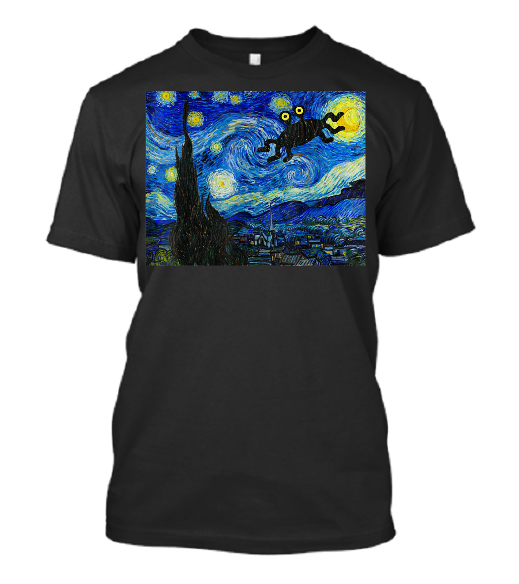 Fsm Flying Spaghetti Monster Pastafarian Starry Night T-Shirt