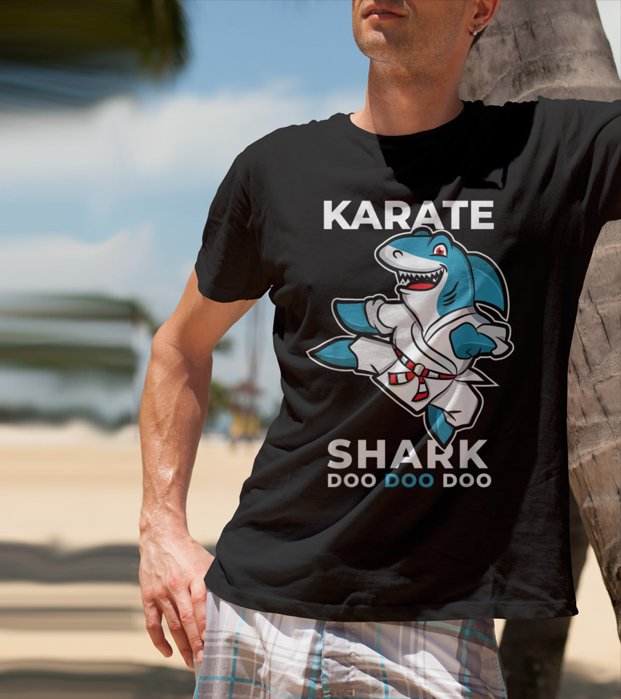 Karate Shark Doo Doo Doo Martial Arts Baby Shark T-Shirt