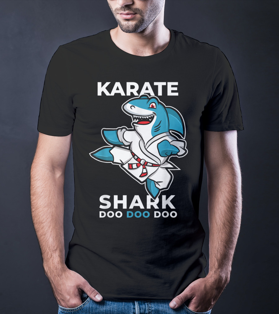 Karate Shark Doo Doo Doo Martial Arts Baby Shark T-Shirt