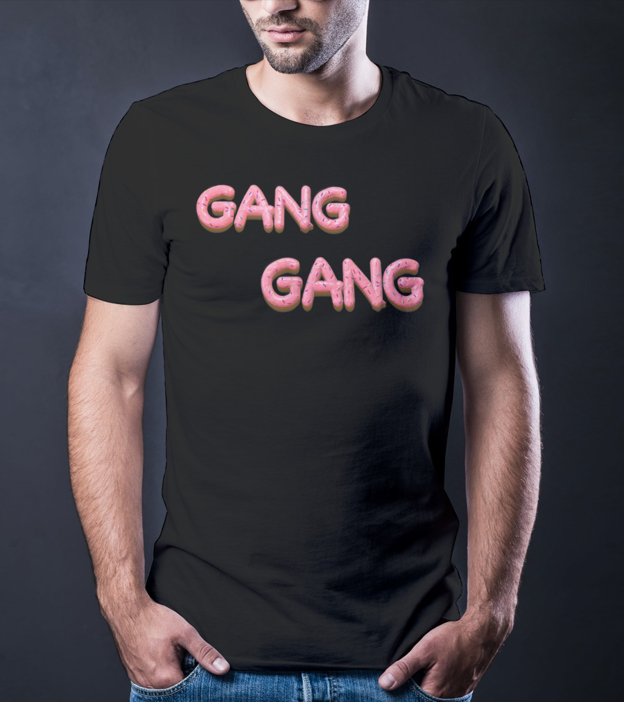 Gang Gang Pink Donut Font With Sprinkles T-Shirt