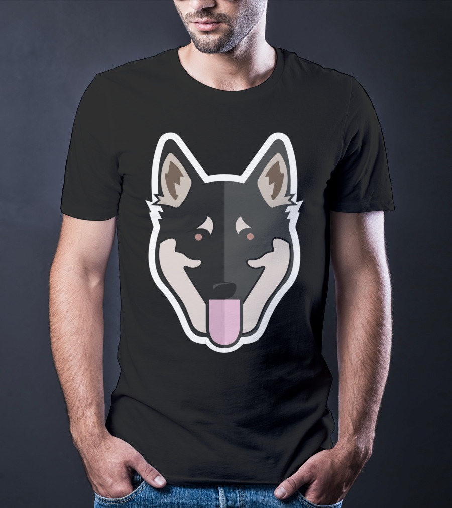 German Shepherd Dog Face T-Shirt