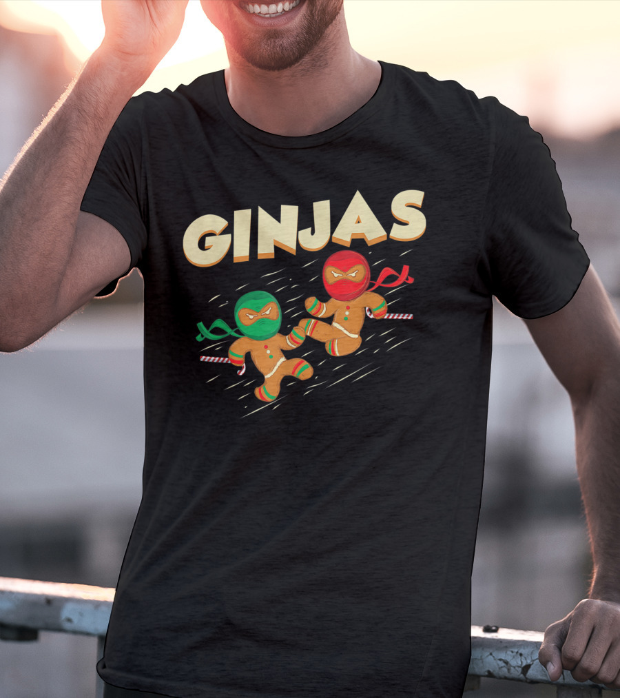 Ginjas Ninja Gingerbread Warriors T-Shirt