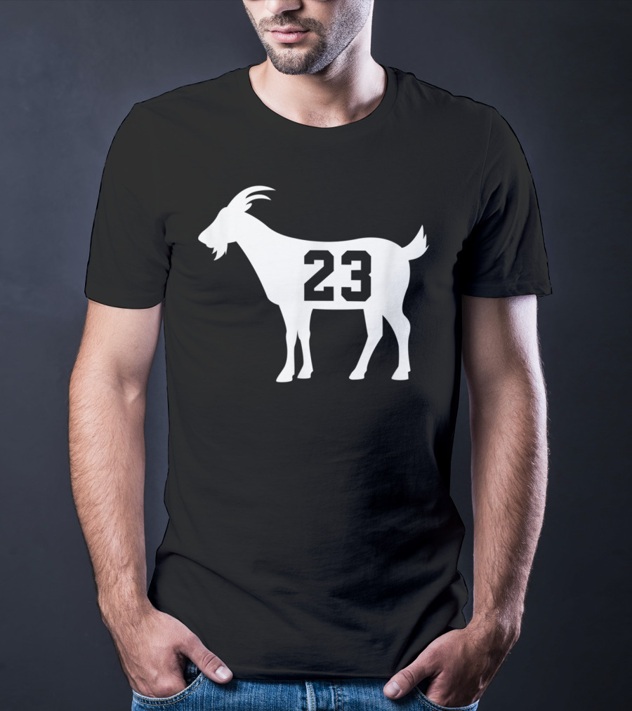Goat 23 MJ Greatest Of All Time Basketball Legend Iconic Number T-Shirt