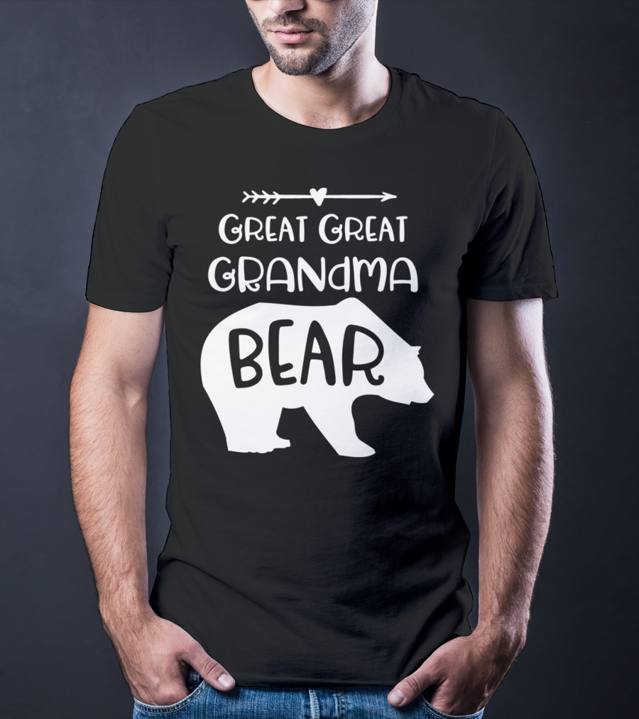 Great Great Grandma Bear Arrow Heart T-Shirt