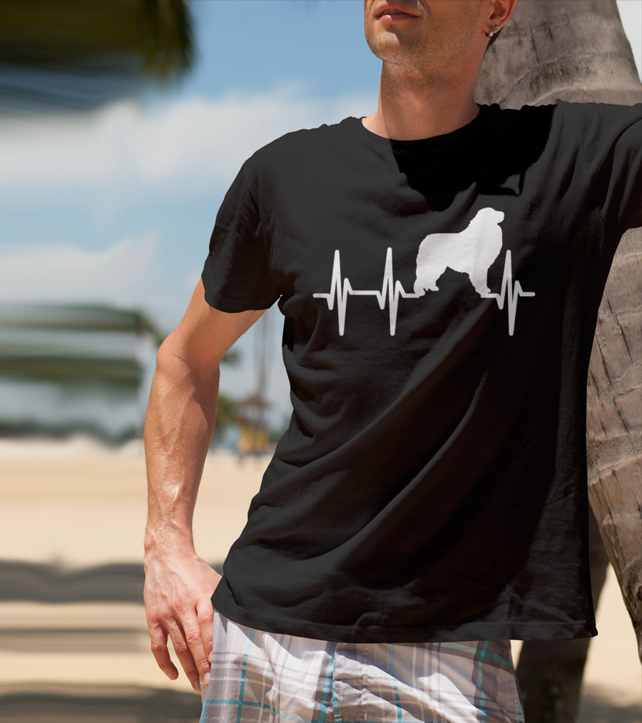 Great Pyrenees Heartbeat Dog Pet EKG Line T-Shirt