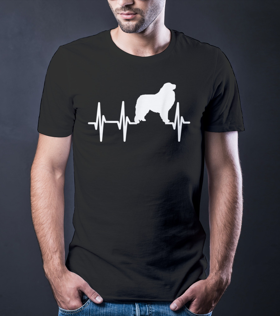 Great Pyrenees Heartbeat Dog Pet EKG Line T-Shirt