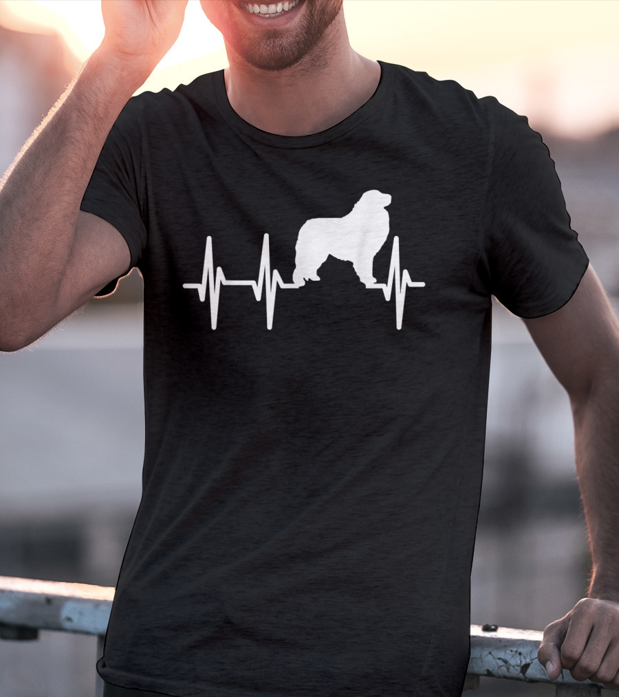 Great Pyrenees Heartbeat Dog Pet EKG Line T-Shirt