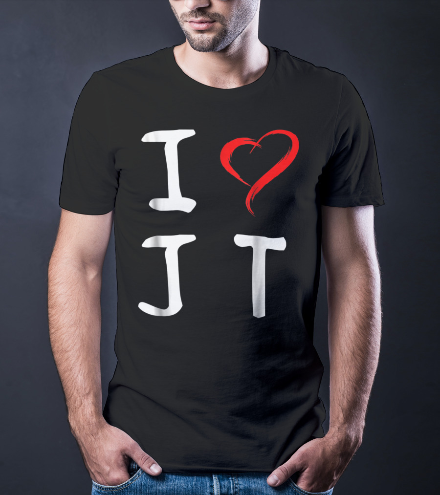 I Love JT Heart Funny JT T-Shirt