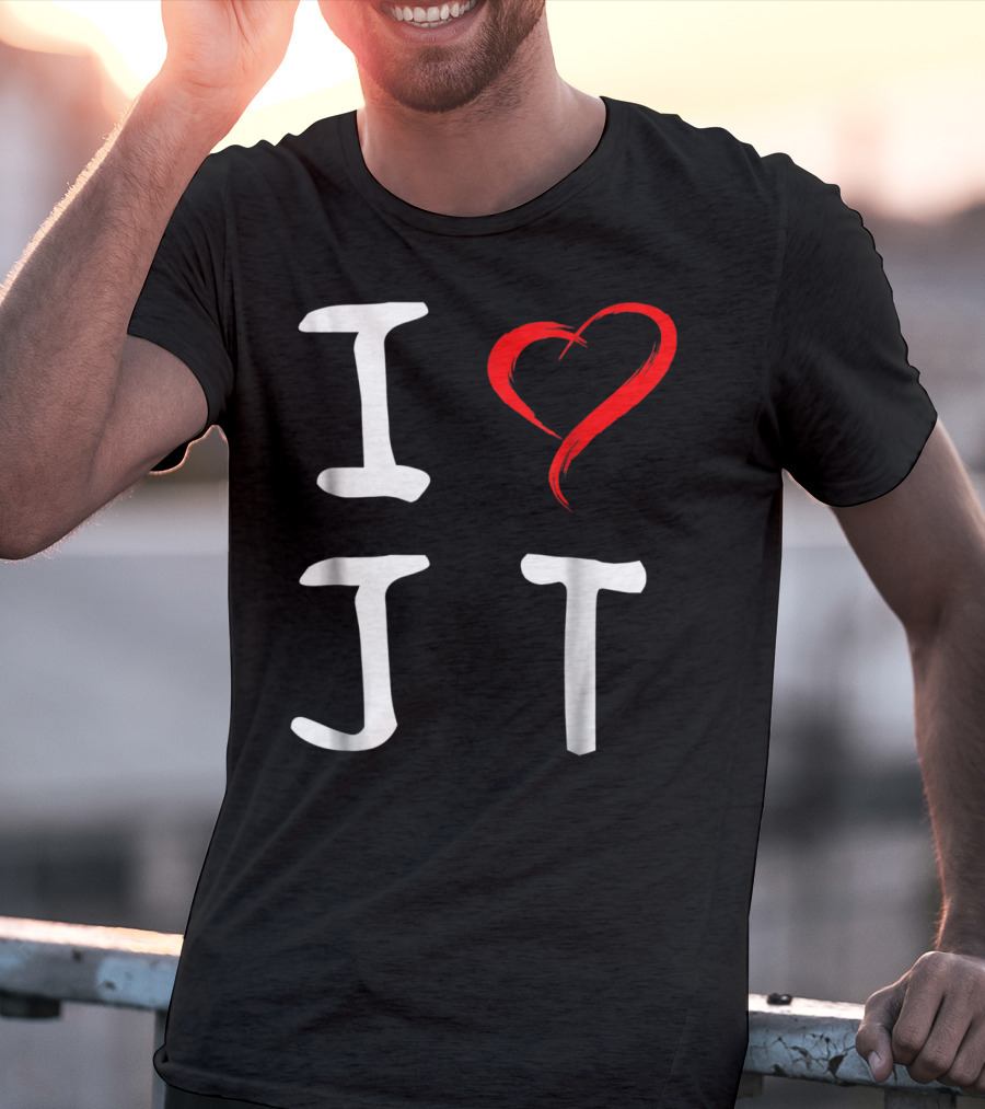 I Love JT Heart Funny JT T-Shirt