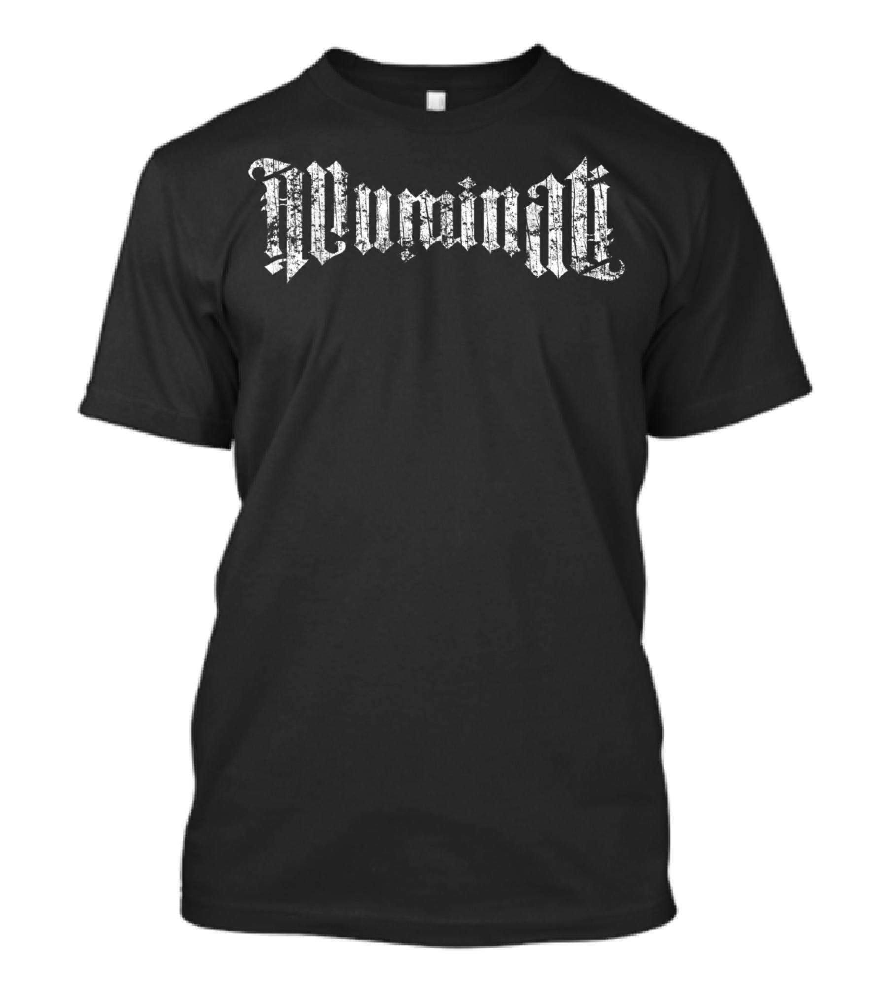 Illuminati Gothic Text Grunge T-Shirt