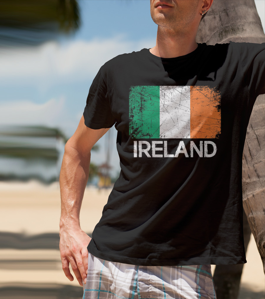 Ireland Flag Vintage T-Shirt