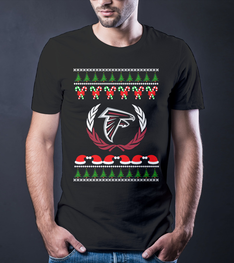 Merry Christmas Atlanta Falcons Ugly Football Team Love T-Shirt