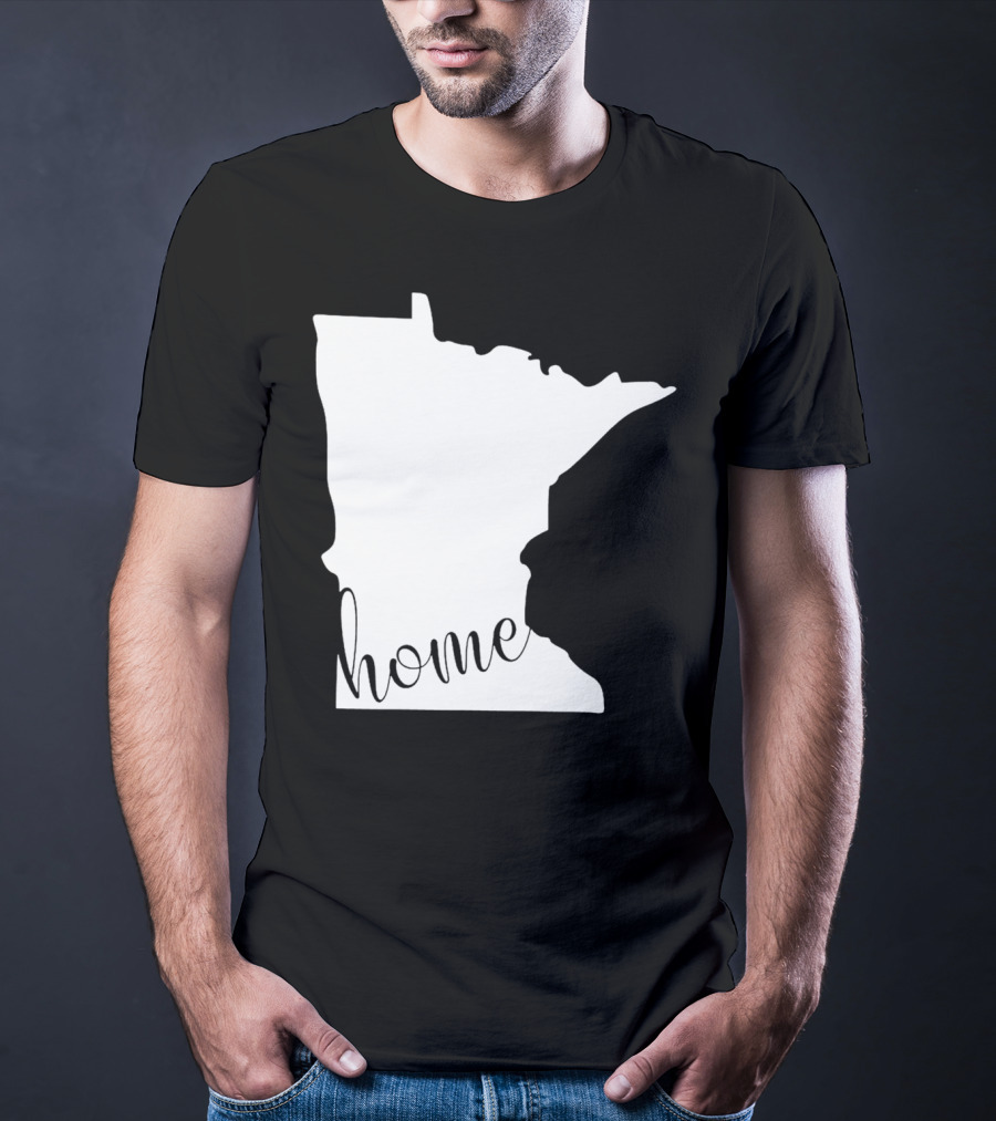 Minnesota Home State Map T-Shirt